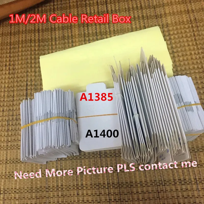 100 шт пустая упаковочная коробка для iPhone 7 plus 6s Plus iPhone5s 5c 5 1 м 2 кабель A1400 A13850