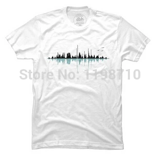 Музыка город пользовательских мужская футболка бесплатная доставка|t-shirt hanger|t-shirt