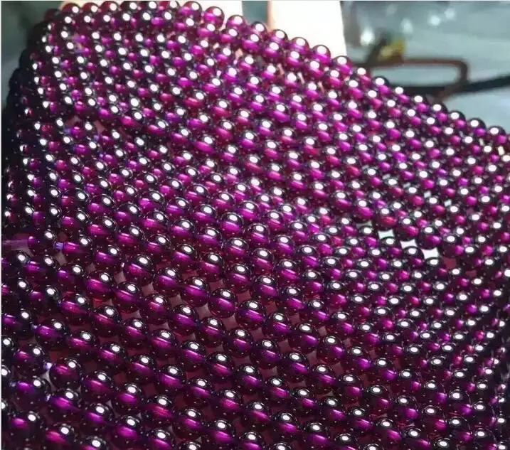 ZCD 1218 + 1 шт. натуральный фиолетовый зуб гранат полуобработанный 3 мм|natural garnet| |
