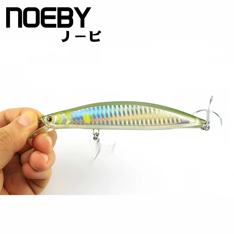 Рыболовная приманка NOEBY 1 шт. 100 мм/120 мм/135 мм супер гольян VMC тройные Крючки