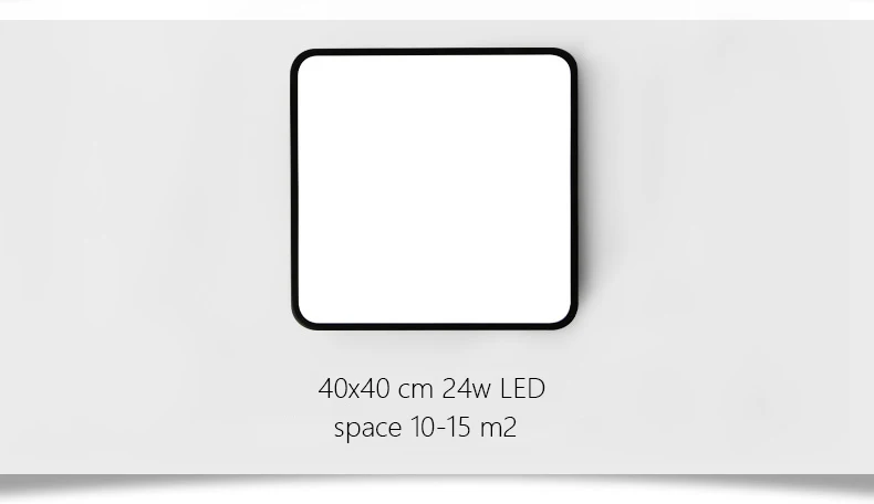 DX Modern Led Ceiling Lights Luminaire For Living Room Hall Minimalist Style Dimmable Lamp Ultra-Thin Square Warm White Lustre