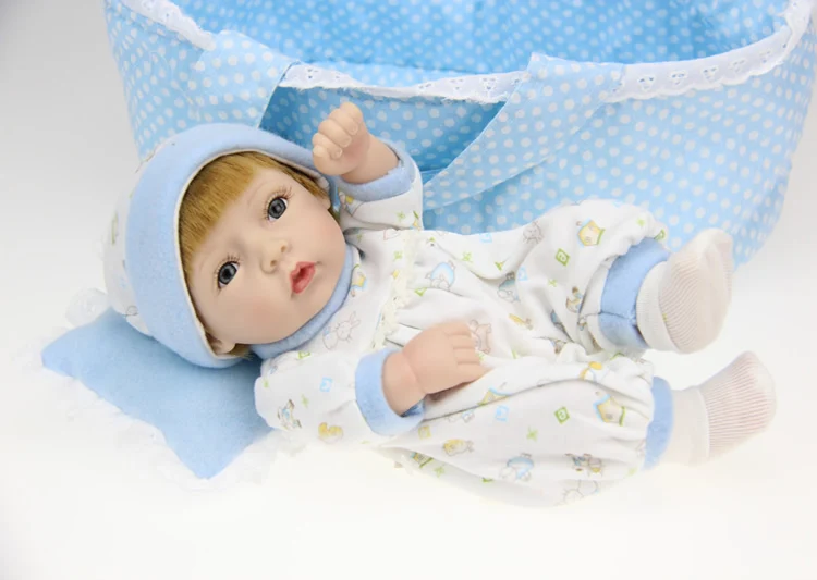 Мини NPK Bebe куклы реборн 11 дюймов реалистичные ручной работы полный силиконовые baby