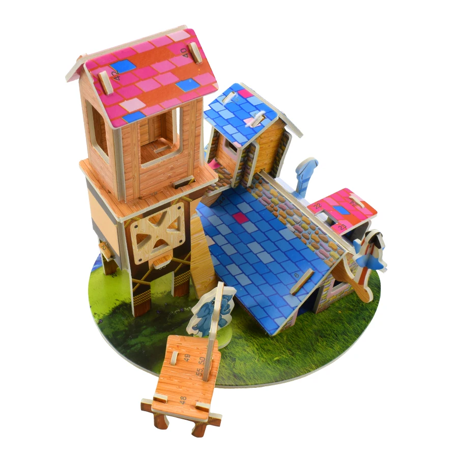 Фермерский дом 3D головоломка игрушки картонное здание DIY сборка Бумажные модели наборы обучающая игрушка для детей подарок украшение дома