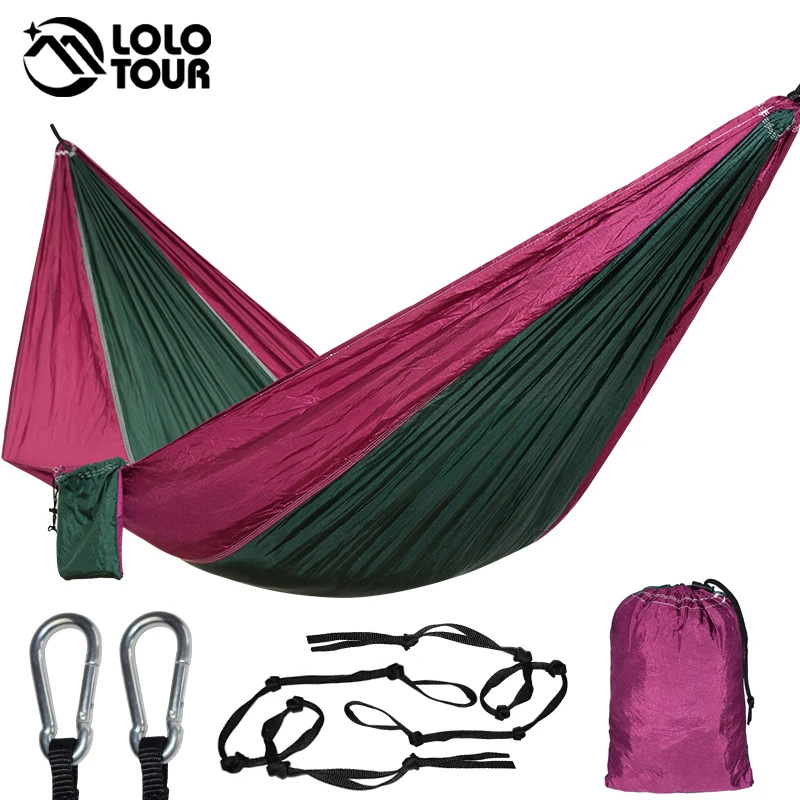 Подвесной гамак Hamac подвесной из парашютной ткани для одного человека кровать