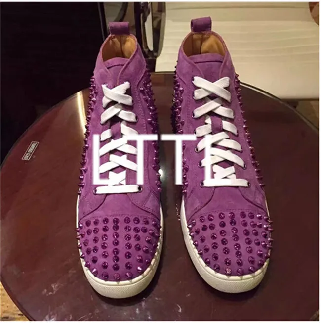 color 16 LTTL/большие размеры 39-46; chaussure homme; мужская обувь на шпильке; Стильные эспадрильи; мужская обувь с высоким берцем; осенние ботильоны на платформе с заклепками - Цвет: color 16