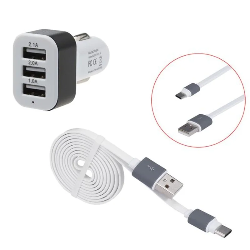 Willtoo Новинка 3 Порты и разъёмы USB 5 V 2.1a/2A/1A автомобиля Зарядное устройство Quick Charge