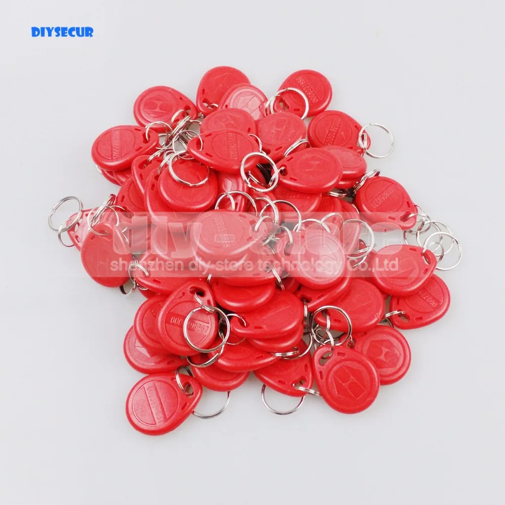 DIYSECUR 100 шт./лот 125 кГц RFID карты ключ для двери системы контроля доступа считыватель