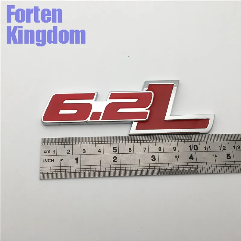 Forten Kingdom 1 шт. слово 6.2L Металл Хром красная эмблема 3D письмо наклейка авто значок для логотип для автомобильного стайлинга наклейка