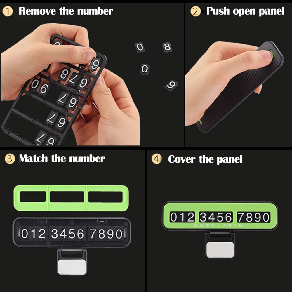 Аксессуары для салона автомобиля номерная табличка парковки номера карточка с