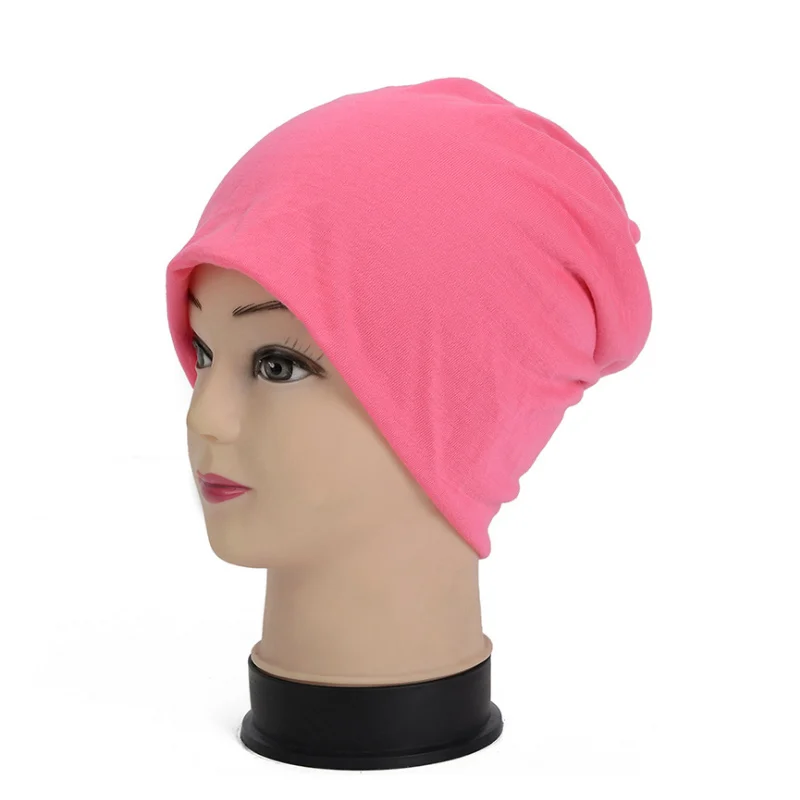 Корейский унисекс тюрбан шляпа полиэстер карамельный цвет головы набор осень