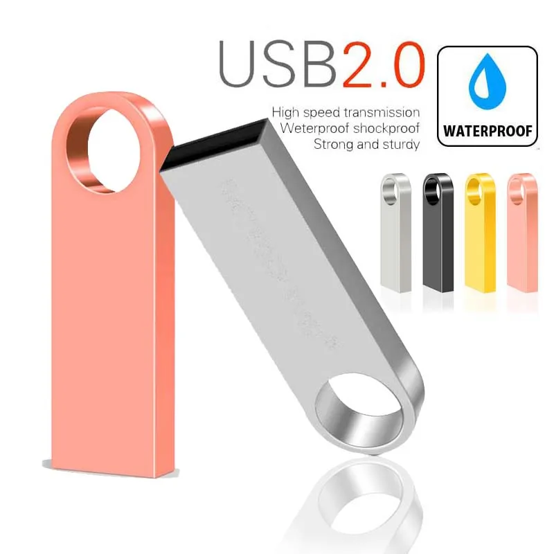 High Quality Metal Usb Flash Drive 32GB Pendrive 64GB 8GB 16GB Speed Pen 128GB Memory Stick Memoria Cle Key Disk | Компьютеры и офис