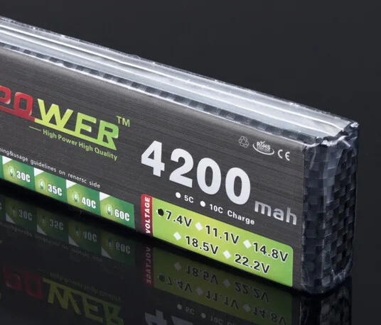 2 шт./лот 7 4 В 4200 мАч Power Lipo батарея от производителя 25C большая емкость 2S 1/8/10