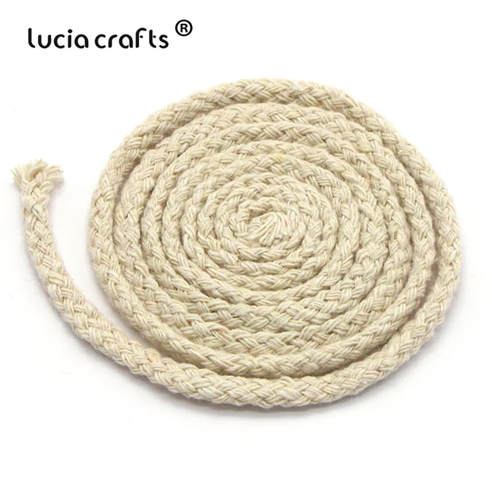 Lucia crafts, 5 м/22 м, разноцветные хлопковые шнуры, плетеная веревка, декоративный шнурок, шнурок, DIY, аксессуары для дома ручной работы W0210