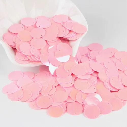 20mm AB Pink Пайетки AB розовый 1 мм 25 мм, плоские круглые чашки свободные поливинилхлоридные блестки DIY пошивное ремесло одежда аксессуары Lentejuelas Manualidades 20 г - Цвет: 20mm AB Pink