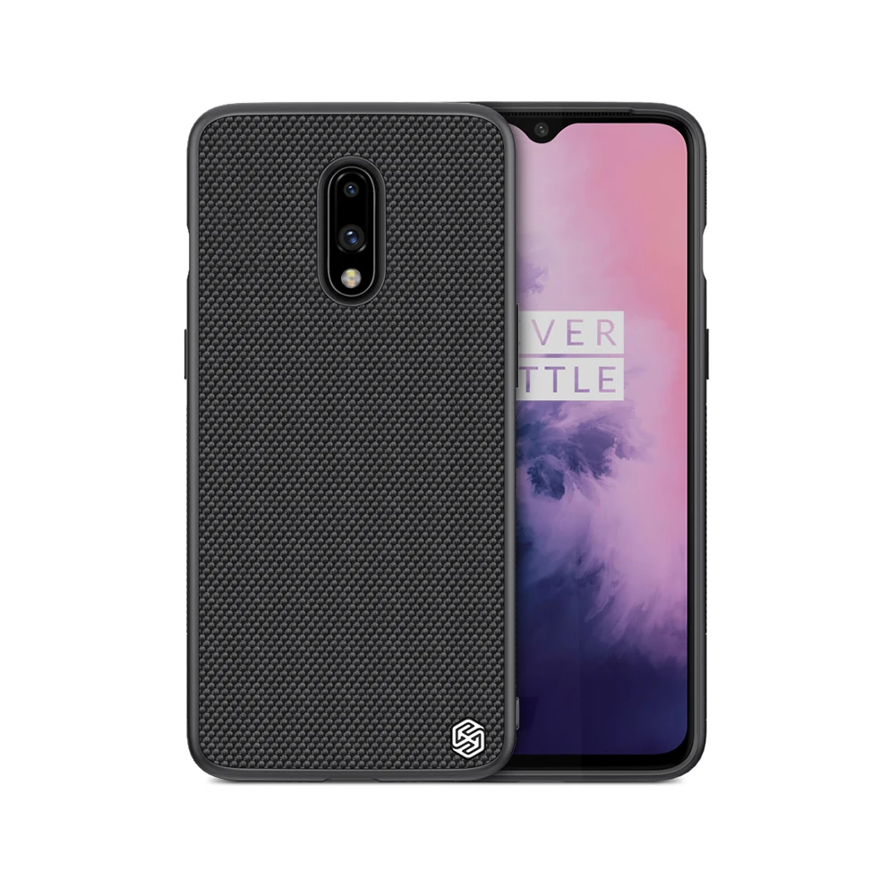 Для Oneplus 7 Pro Чехол из синтетического волокна роскошный текстурный деловой чехол