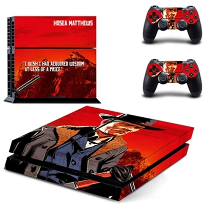 GYTM2063 PS4 кожа Красный Dead Redemption 2 стикер s для Playstation 4 консоли контроллеры геймпад виниловые наклейки крышка - Цвет: GYTM2063