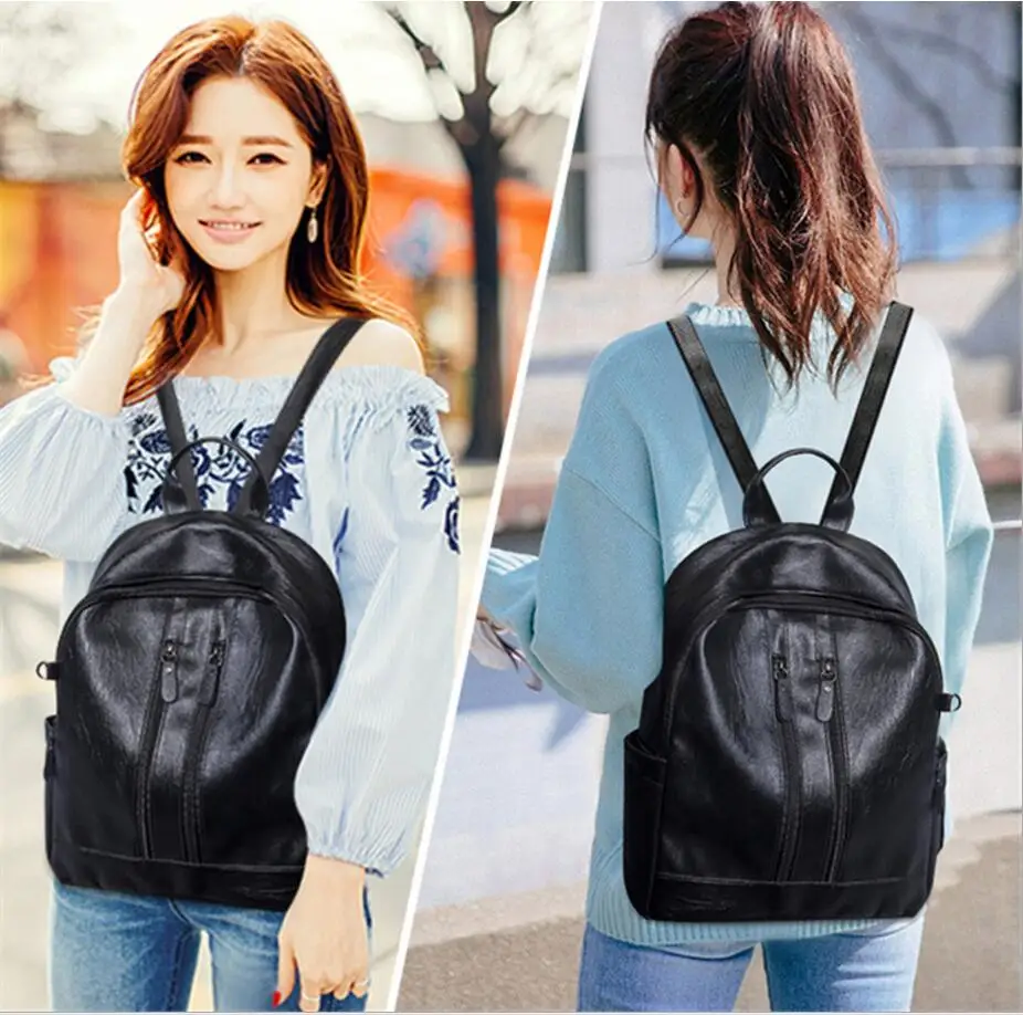 Женский рюкзак Feminina Mochila Escolar кожаный Mochilas Menina Realer рюкзаки в Корейском стиле