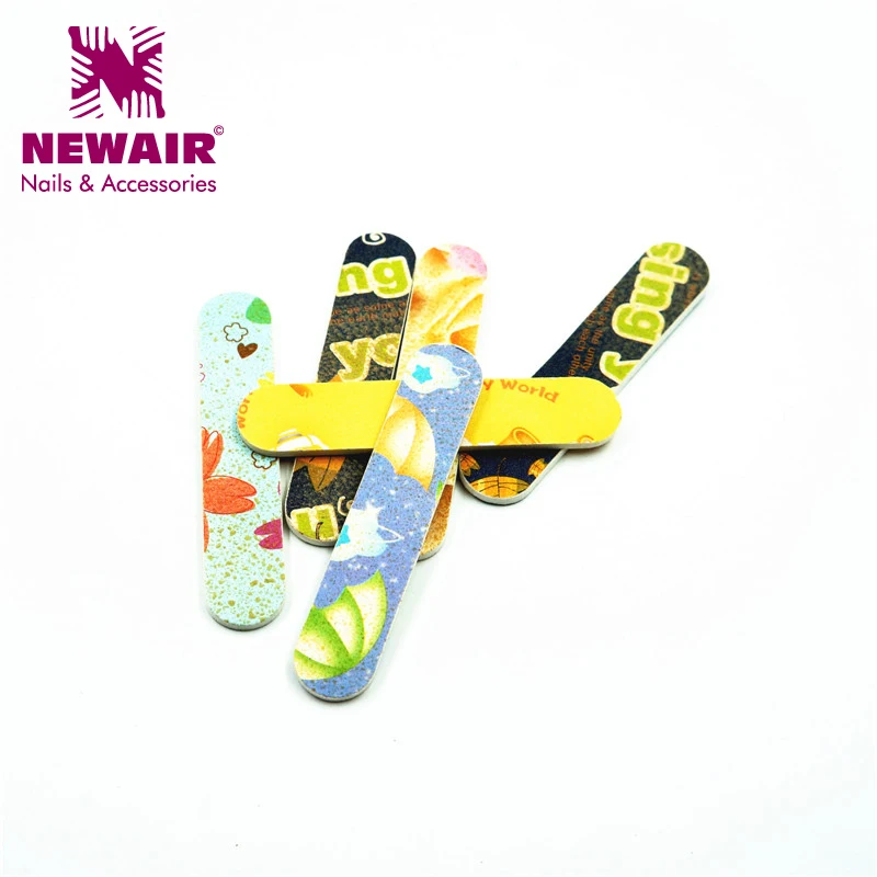 5 шт цветов пилка для ногтей мини милый буфер акриловая блок маникюрный набор