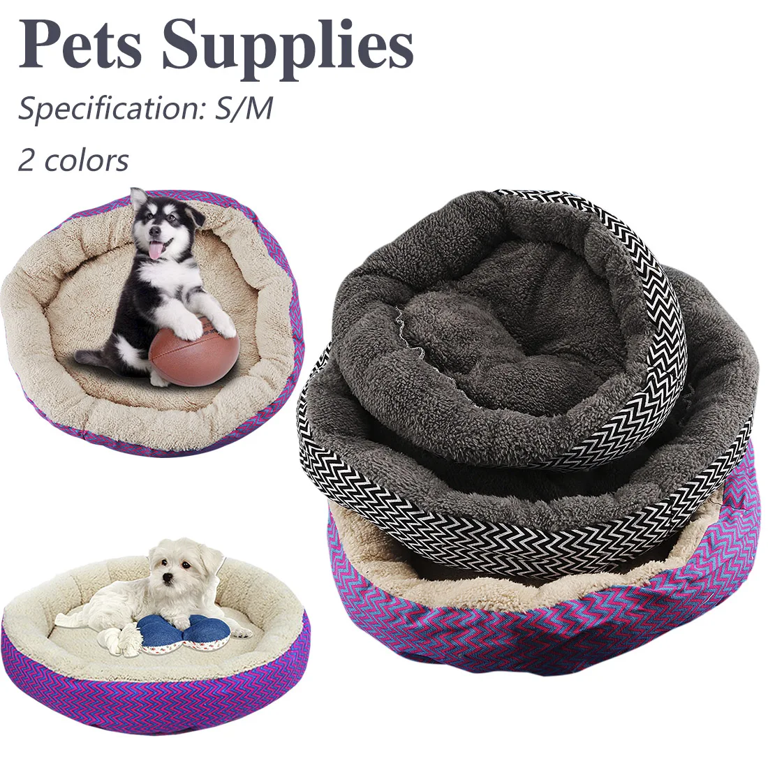 

Warm Pet House Bed For Dogs Cat Soft Cotton Pet Dog Bed Puppy Cats House Plush Nest Mat Pad Pet Products