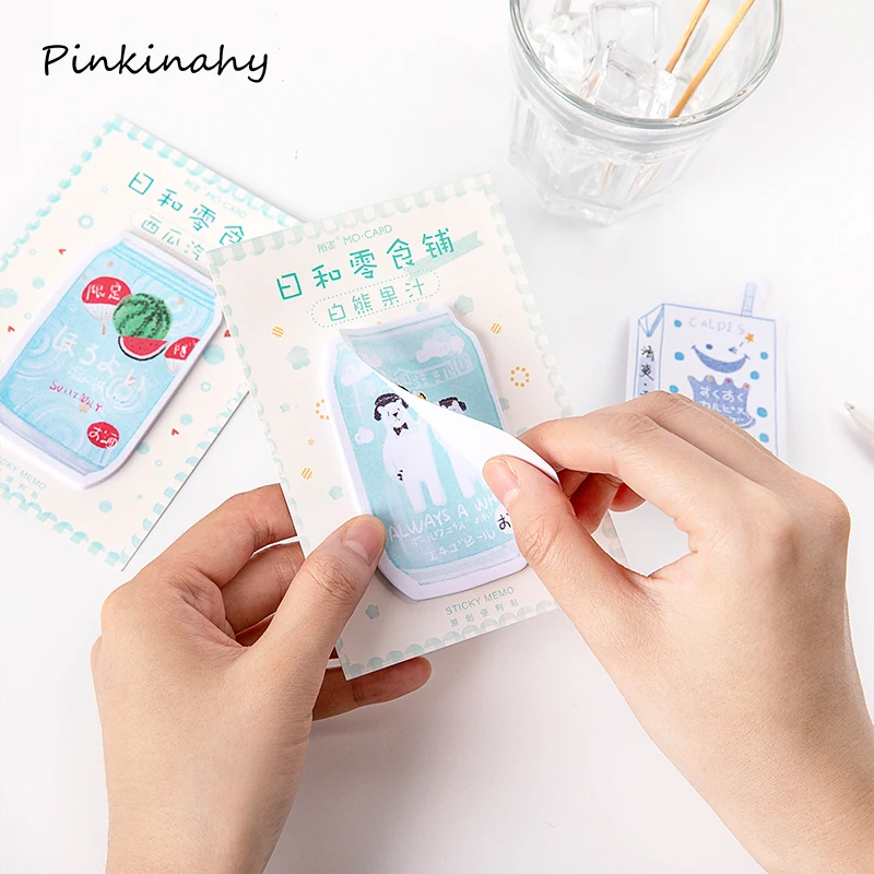 30 листов/коврик японские консервированные напитки липкие нотки Милая молочная