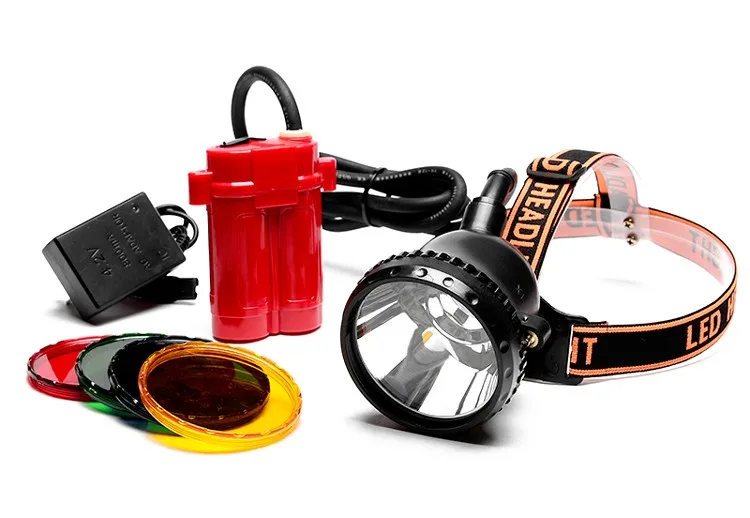 

Newest Cree T6 LED Coon Hunting Light Ultra Bright For Mining Camping Fishing Light With Color Lens Free Shipping By DHL