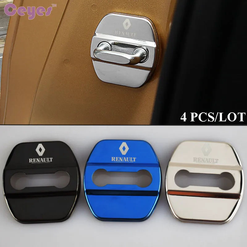 Ceyes крышка дверного замка автомобиля Автомобильный Стайлинг чехол для Renault Megane 2 3
