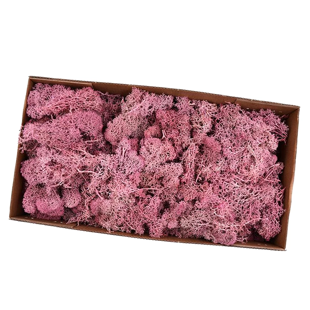 Rose Red Искусственный натуральный сушеный мох для цветов травяная корзина растение для домашнего сада Гирлянда Свадебная вечеринка украшения для самодельного изготовления - Цвет: Rose Red