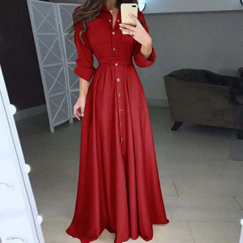 LITTHING Мода 2019 г. Vestidos Весна для женщин пикантные Повседневное платье с длинным