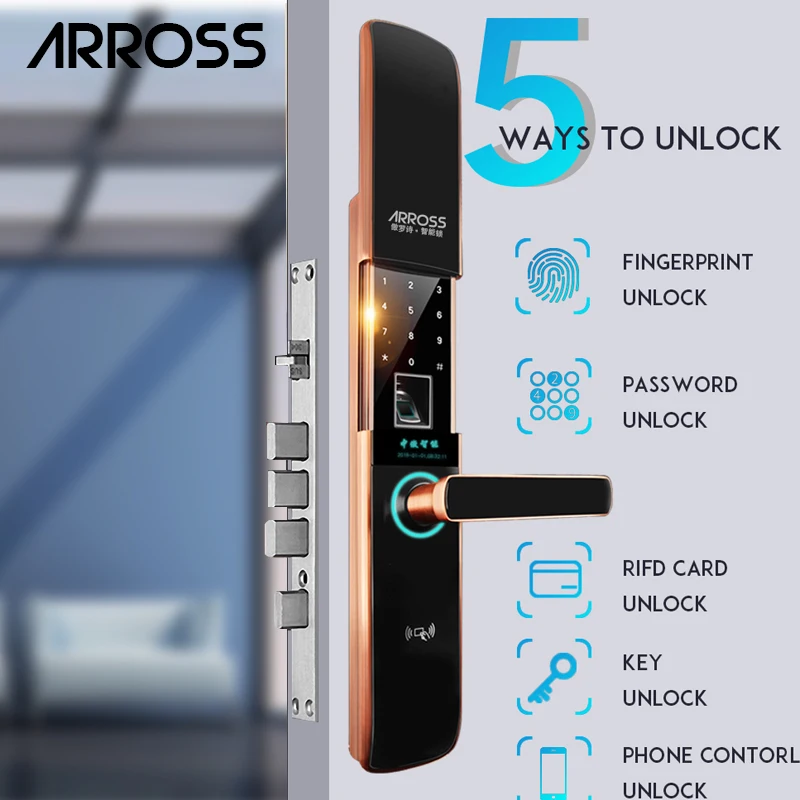 Arross цифровой semicondu Fingerprint смартфон биометрический замок отпечатков пальцев для