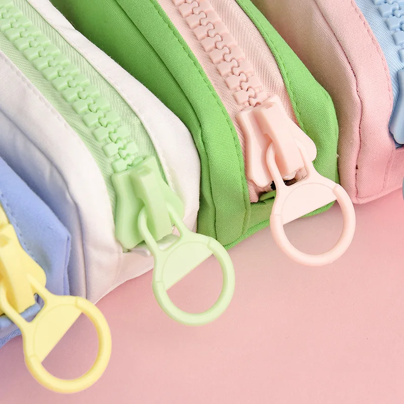 4 шт./лот новинка цветная сумка карандаш на молнии чехол милый фруктовый холст для