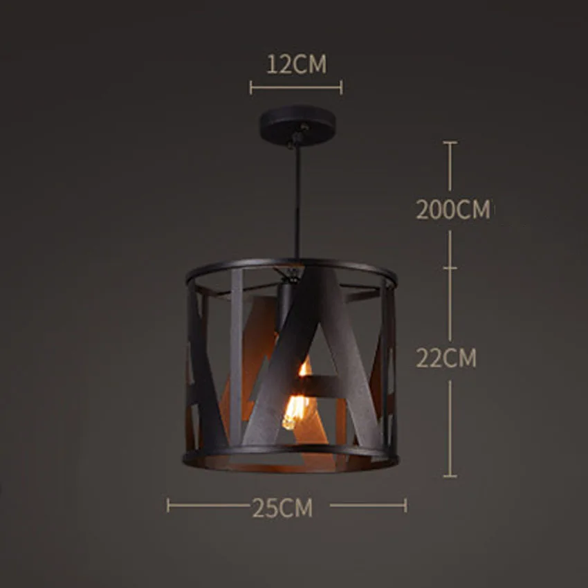 

26 Lettes Loft Vintage Industrial Lighting Edison Pendant Lights Bar Coffee Store Pendant Lamp Retro Nostalgic stairs Hanglamp