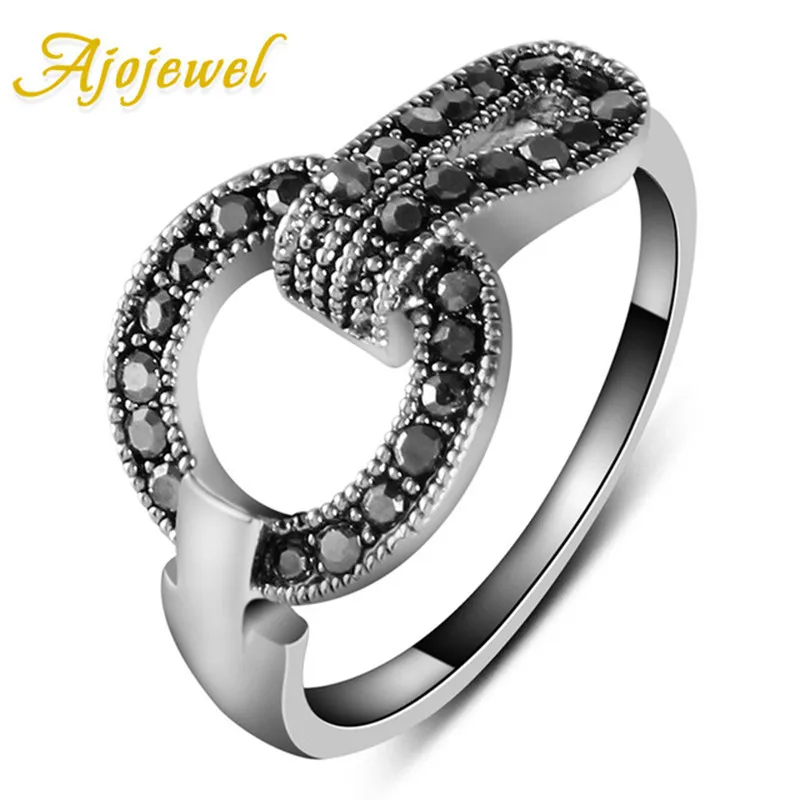 Женское кольцо Стразы Ajojewel простое модное Оригинальное стильное ювелирное