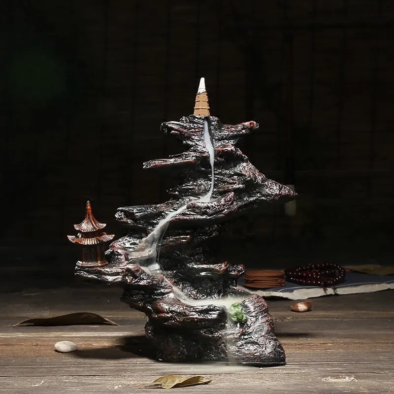 

Back censer ornaments mountain water viewing living room censer sandalwood tea ceremony imitation ancient furnace WL5281704