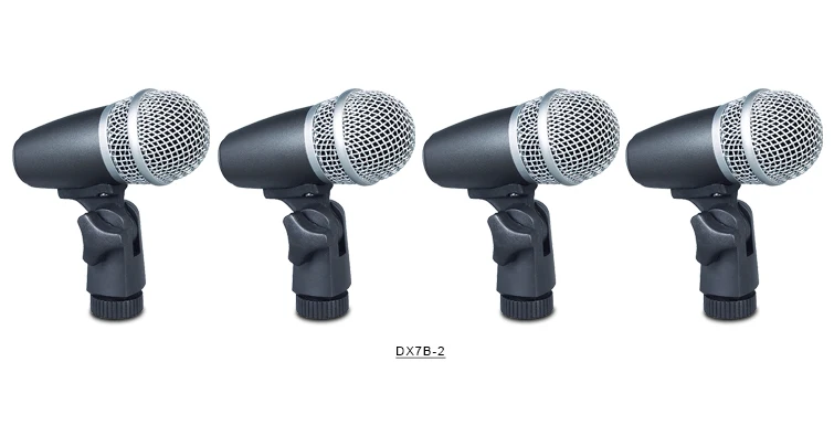 Color Black Mics Baomic BM-DX7B Drum Set Series Kit 5 Microphones system drum microphones kits free shipping | Электроника