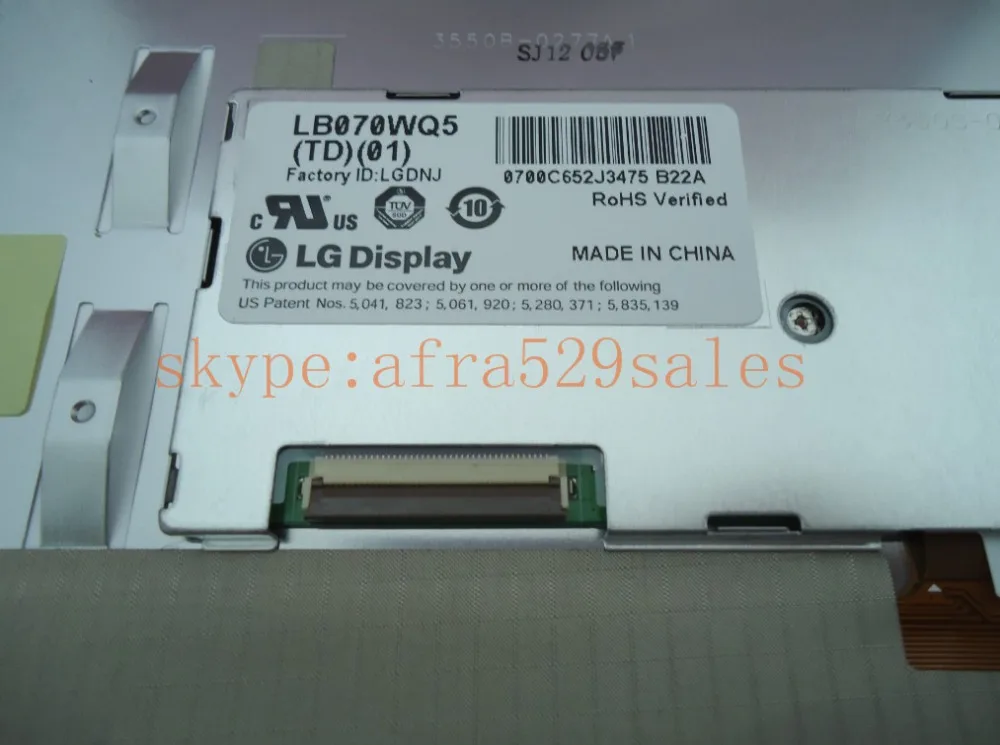OEM оригинальный 7-дюймовый ЖК-дисплей LB070WQ5-TD01 LB070WQ5 (TD) (01) экран для Opel Vauxhall Buicck Regal