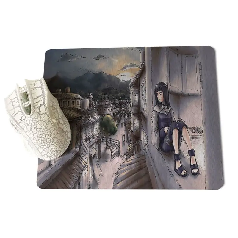 18x22cm MaiYaCa дизайн Наруто Хьюга Хината индивидуальные коврики для мыши компьютера Аниме Коврик для мыши и ноутбука Размер для 18x22 см 25x29 см Коврик для мыши - Цвет: 18x22cm