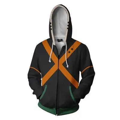 Мой Герой Толстовка Izuku Midoriya Shouto Todoroki Boku без герой Косплэй костюм Толстовка Bakugou Katsuki куртка