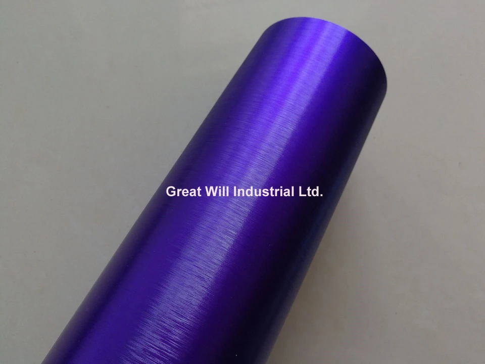 Высококачественная фиолетовая матовая хромированная виниловая пленка без