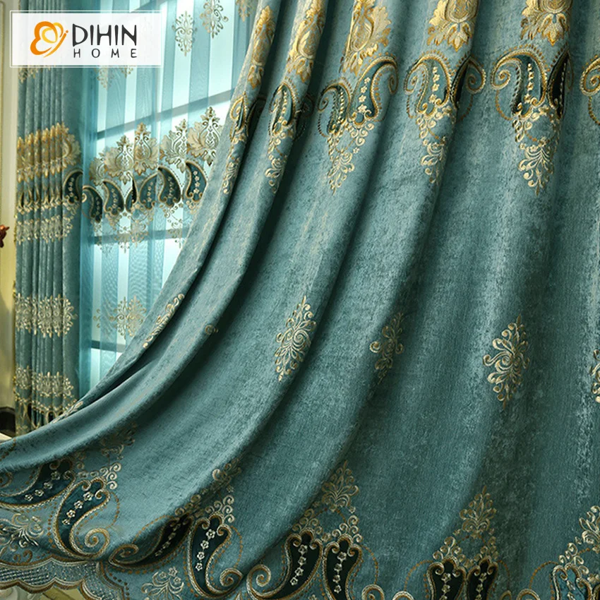 DIHIN, роскошные европейские шторы для гостиной/спальни, затемненные шторы, оконные шторы