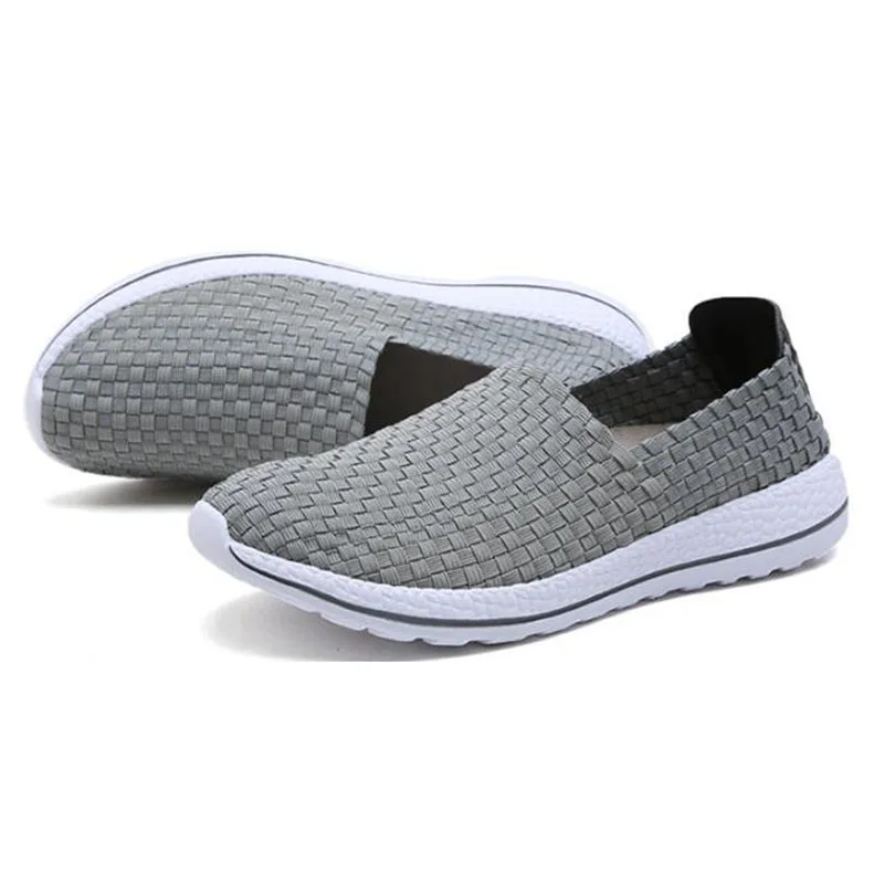 Летние мужские повседневные кроссовки легкие дышащие Спортивные без шнуровки