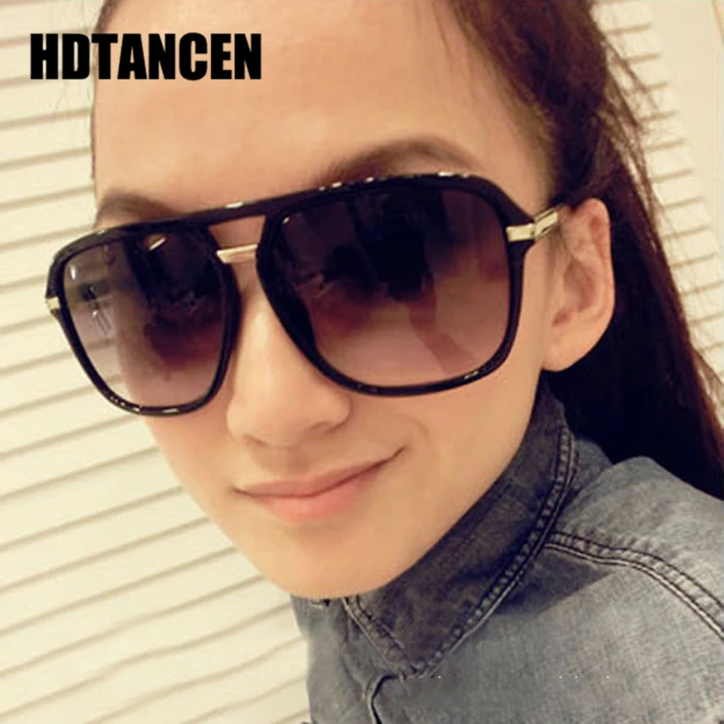 

HDTANCEN Fashion Men Women Cool Square Style Gradient Sunglasses Driving Vintage Brand Design Cheap Sun Glasses Oculos De Sol