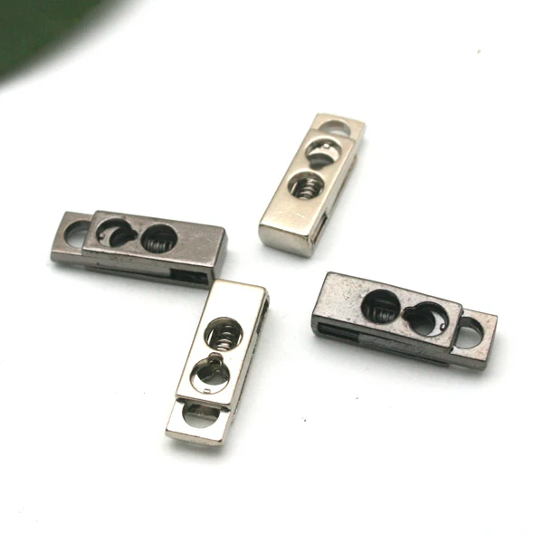 Уникальные квадратные заглушки для шнура из металлического сплава 30 шт./лот