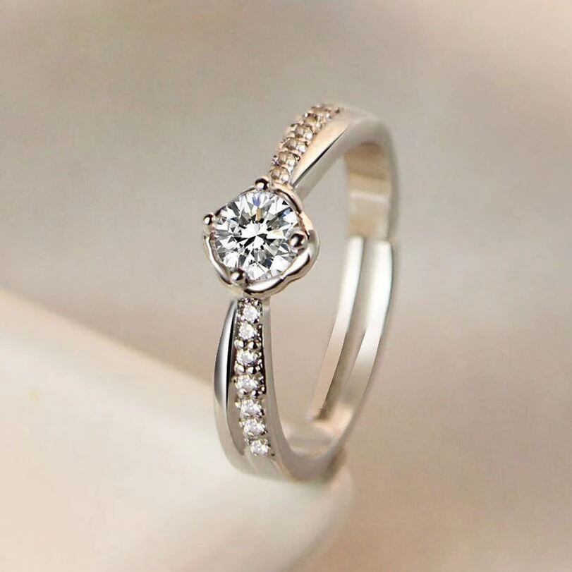 Кольцо с четырехлистным клевером модное цветочное кольцо в форме лепестка