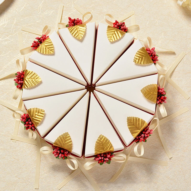 Wedding &amp Engagement Candy box A gift for a party Creative cake style Ten paper boxes can form shape | Дом и сад