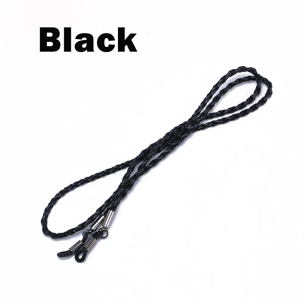 Style1-black 70cm Горячая Распродажа, цепочка для очков, женская золотая металлическая цепочка для солнцезащитных очков, модная мини-корона, кулон, шнурок для очков, подвеска, ювелирное изделие - Цвет: Style1-black 70cm