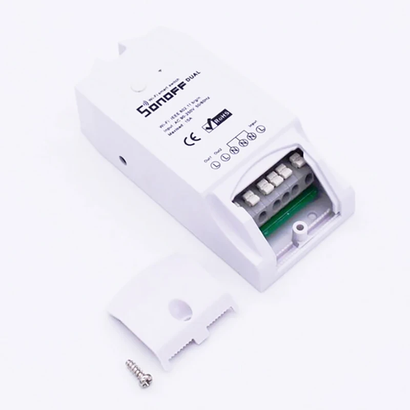Sonoff двойной Wifi DIY переключатель беспроводной пульт дистанционного управления