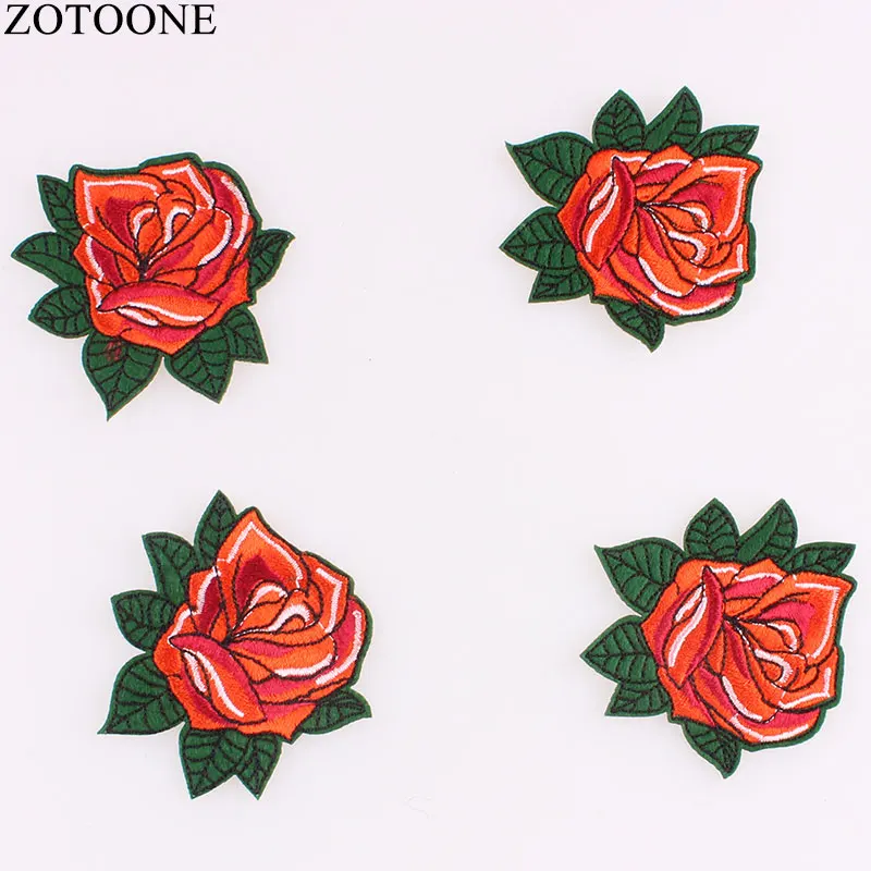 1 шт. недорогие модные нашивки ZOTOONE с буквенным принтом для одежды вышитый цветок