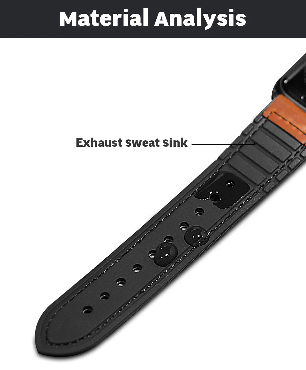 ZLIMSN Гибридный спортивный ремешок для Apple Watch, винтажный кожаный ремешок, сменный ремешок, устойчивый к поту, классический iwatch, серия 4, 3, 44 мм, 42 мм