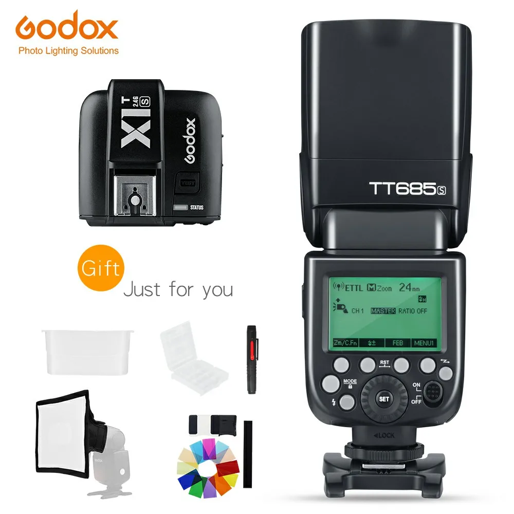 TT685S for Sony Вспышка Godox TT685C TT685N TT685S TT685F TT685O 2,4G HSS ttl GN60 с триггером X1T для Canon Nikon sony Fuji Olympus - Цвет: TT685S for Sony