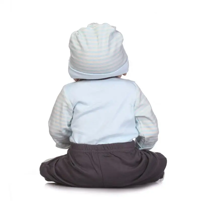 22 дюймов Новое поступление Bebe Кукла реборн Виктория корнями каштановые волосы